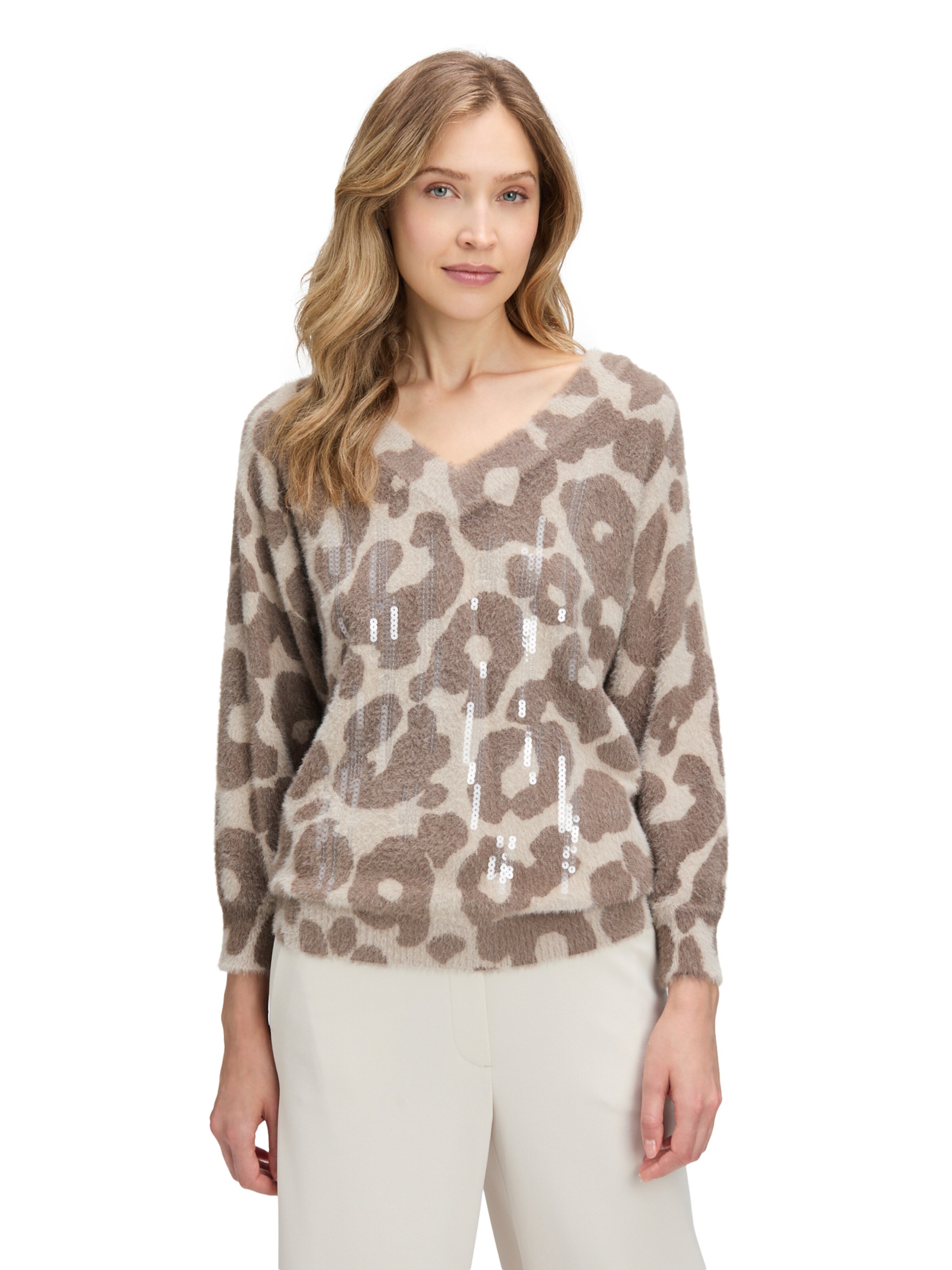 Pull-over Betty Barclay en marron : devant