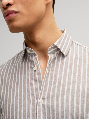 Coupe slim Chemise 'Pit' JOOP! en marron