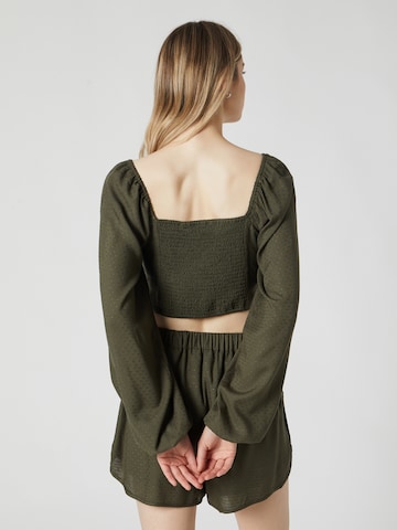 Guido Maria Kretschmer Women - Blusa 'Agathe ' em verde: atrás