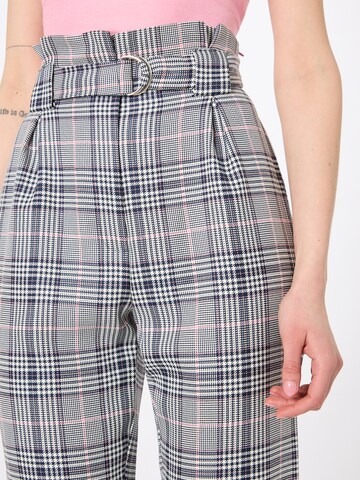 Dorothy Perkins Normální Kalhoty 'Willow Check' – modrá