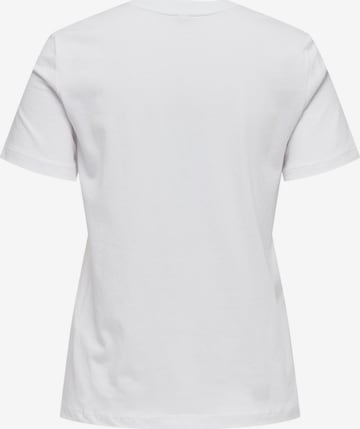ONLY Тениска 'POLLI' в бяло