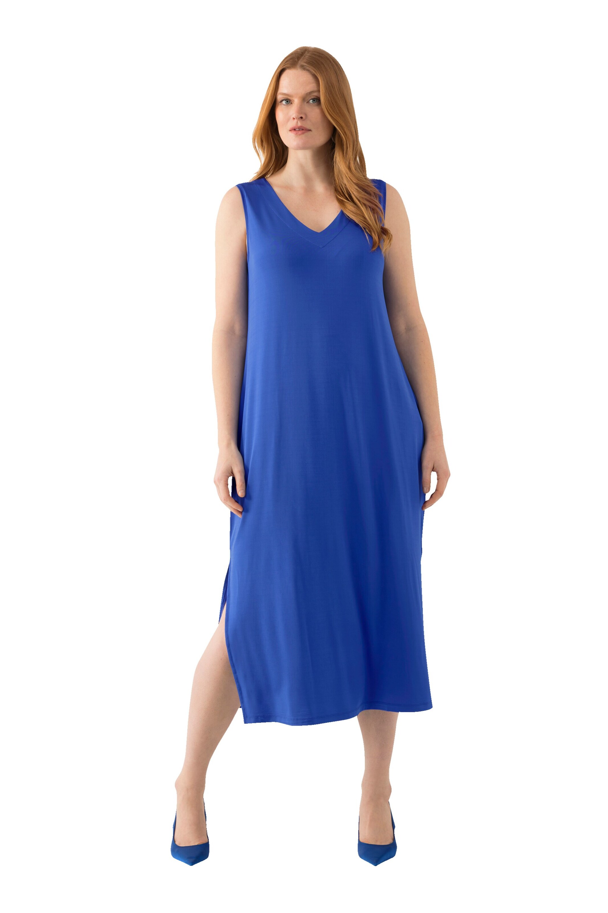 Ulla Popken Kleid in Blau: Vorderseite