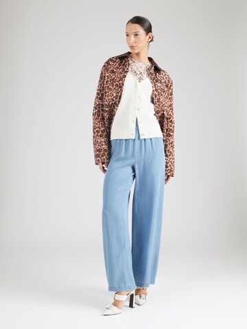 VILA Wide leg Pants 'VIGIVANI' in Blue