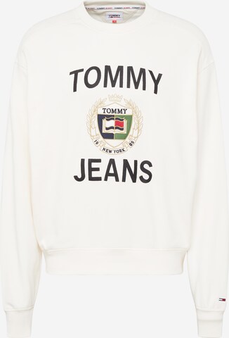 Tommy Jeans Sweatshirt in White: front