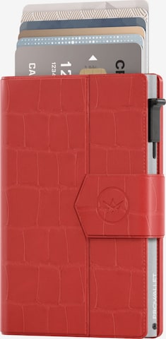 Prowallet Wallet 'Pasjeshouder Plus Croco' in Red: front