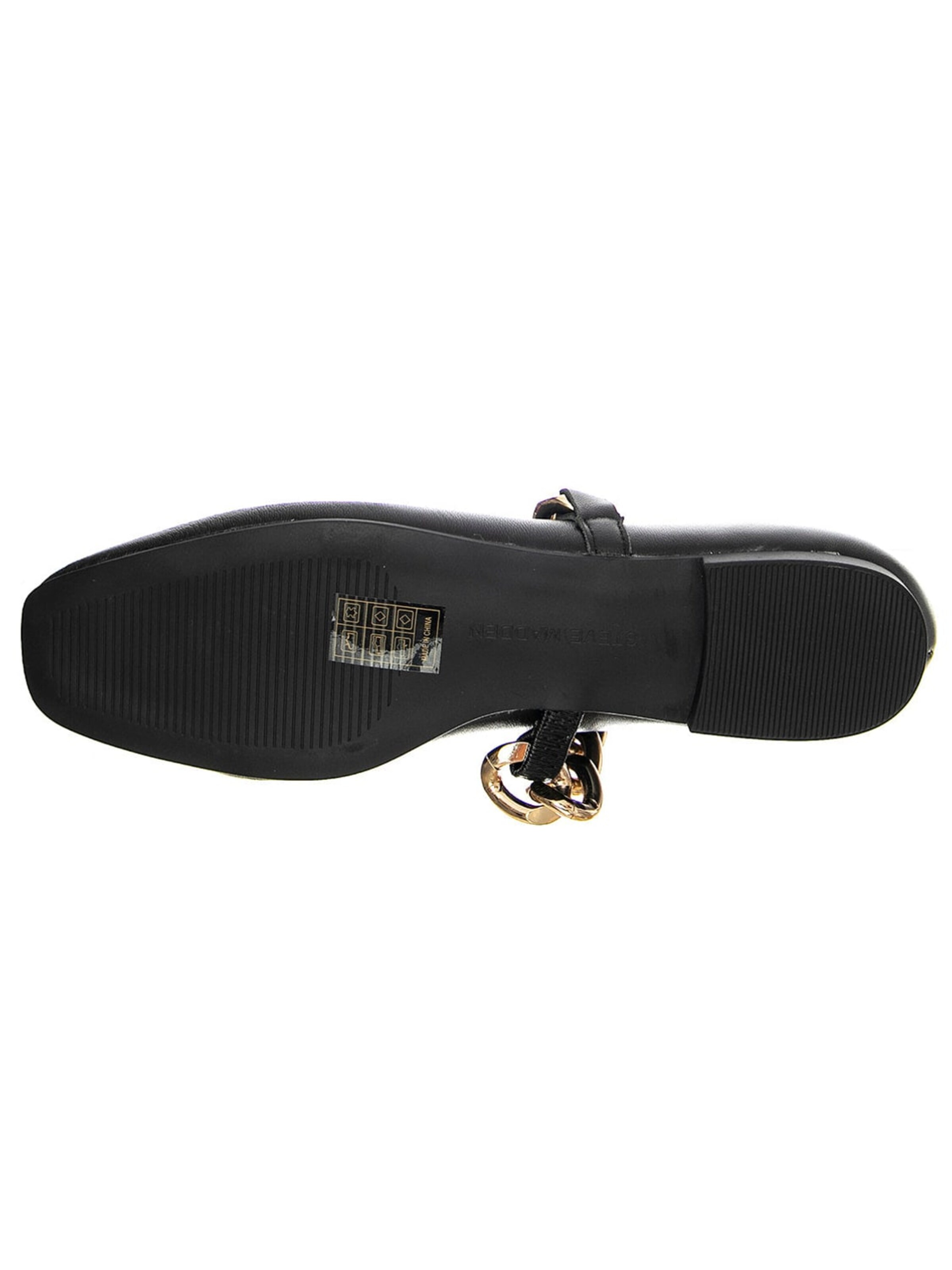 STEVE MADDEN Baleriny 'QUEENIE BLACK LEATHER' w kolorze czarny