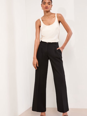 Wide Leg Pantalon à pince Lipsy en noir