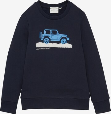 TOM TAILOR Sweatshirt in Blauw: voorkant