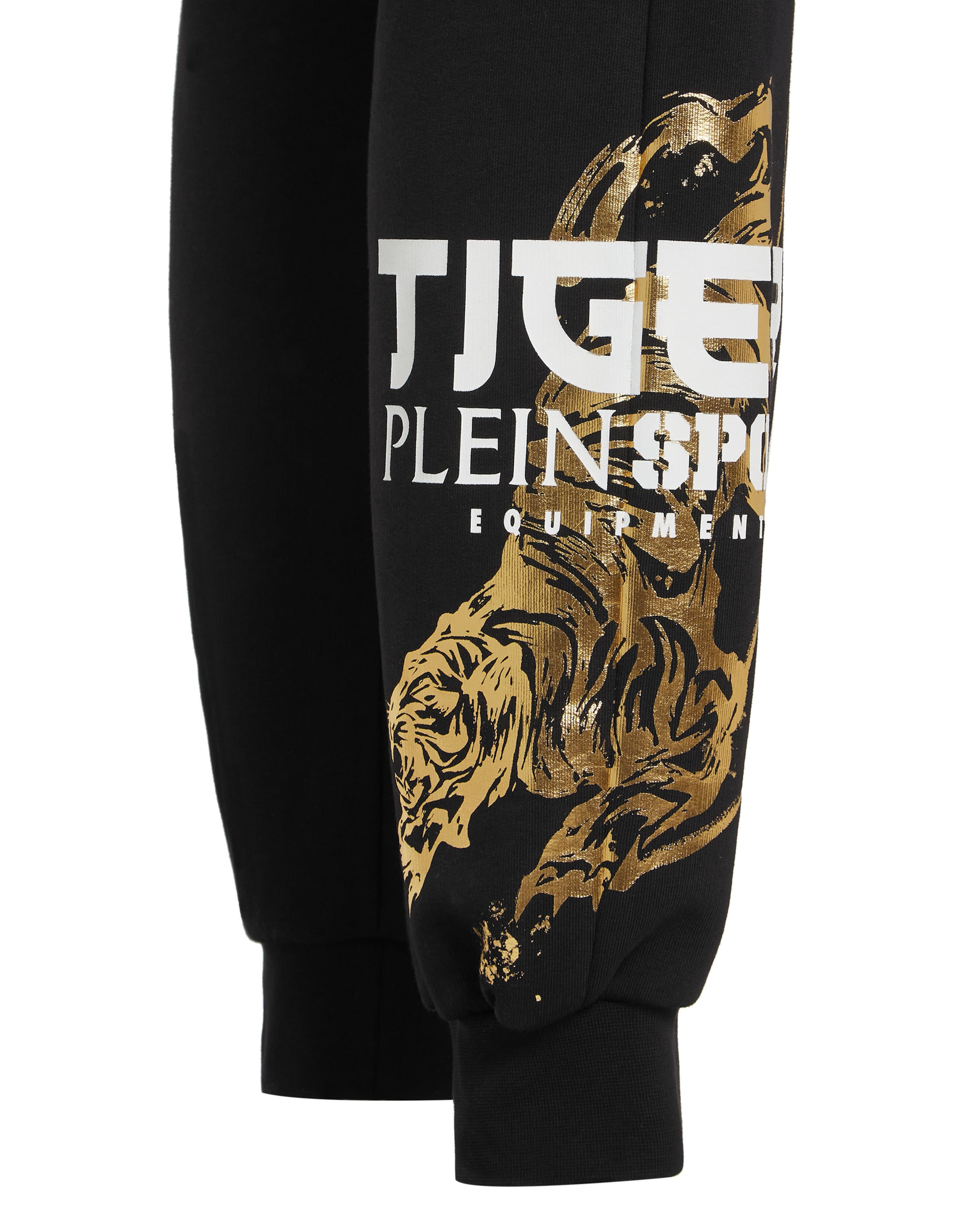 Plein Sport - Tapered Pantalón 'Tiger Tokyo' en negro