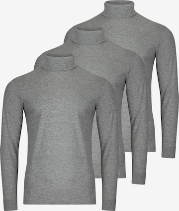 Ragman Shirt 'Basic' in Grey: front