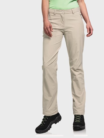 Schöffel Regular Outdoorhose 'Engadin1' in Beige: predná strana