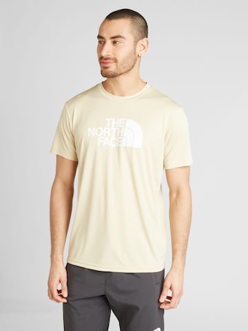 THE NORTH FACE Regular Fit Toiminnallinen paita 'Reaxion Easy' värissä keltainen: edessä
