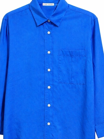 MixRay - Blusa 'Hemden' em azul: frente