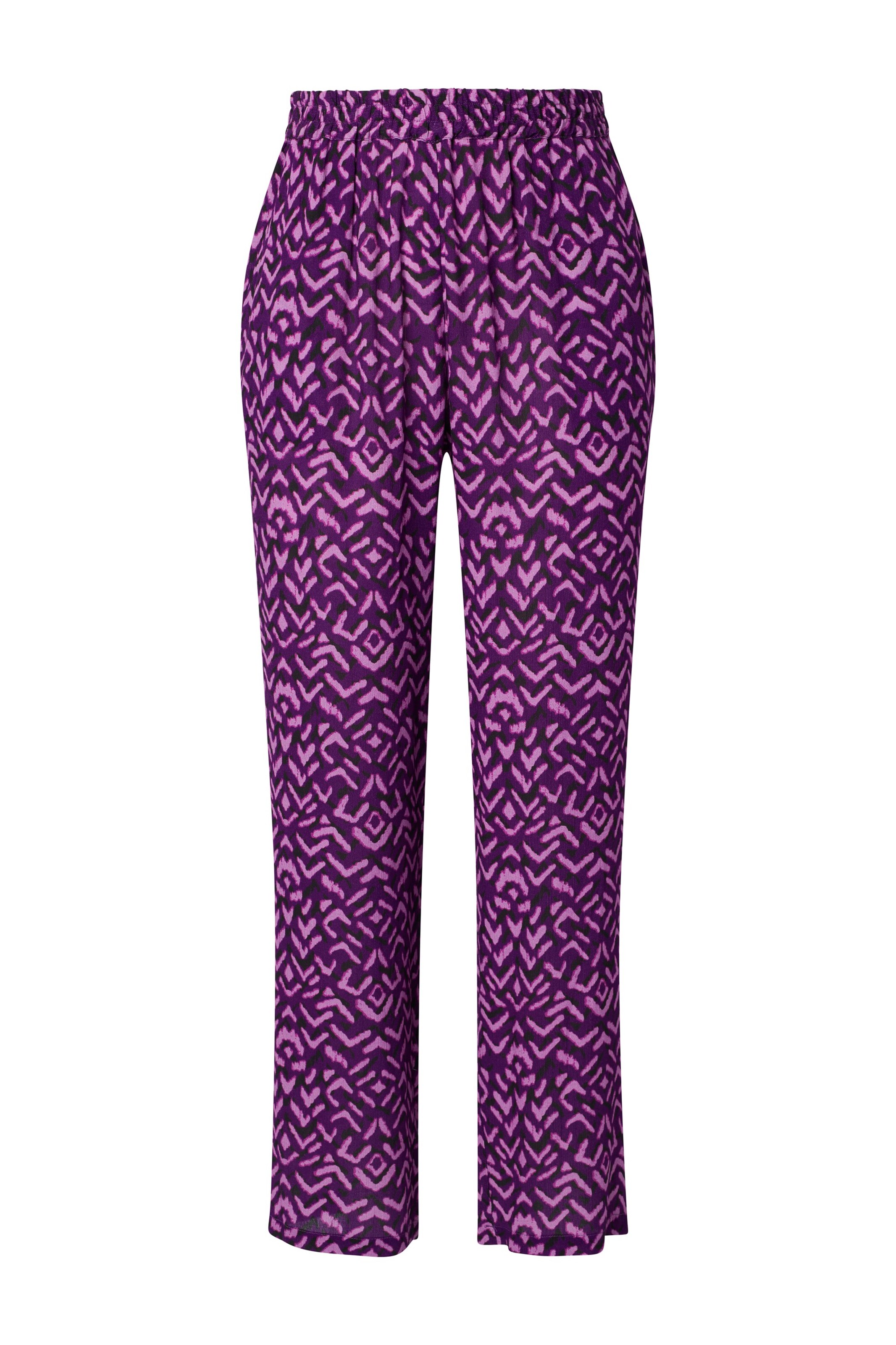 Ulla Popken Broek in de kleur Donkerlila, Productweergave