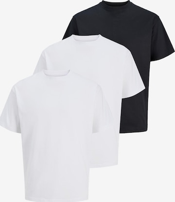 JACK & JONES Shirt 'Organic Relaxed' in Zwart: voorkant