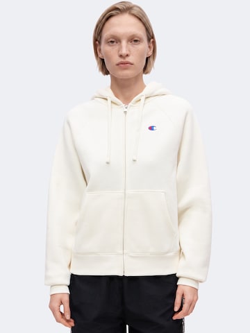 Champion Sweatvest in Geel: voorkant