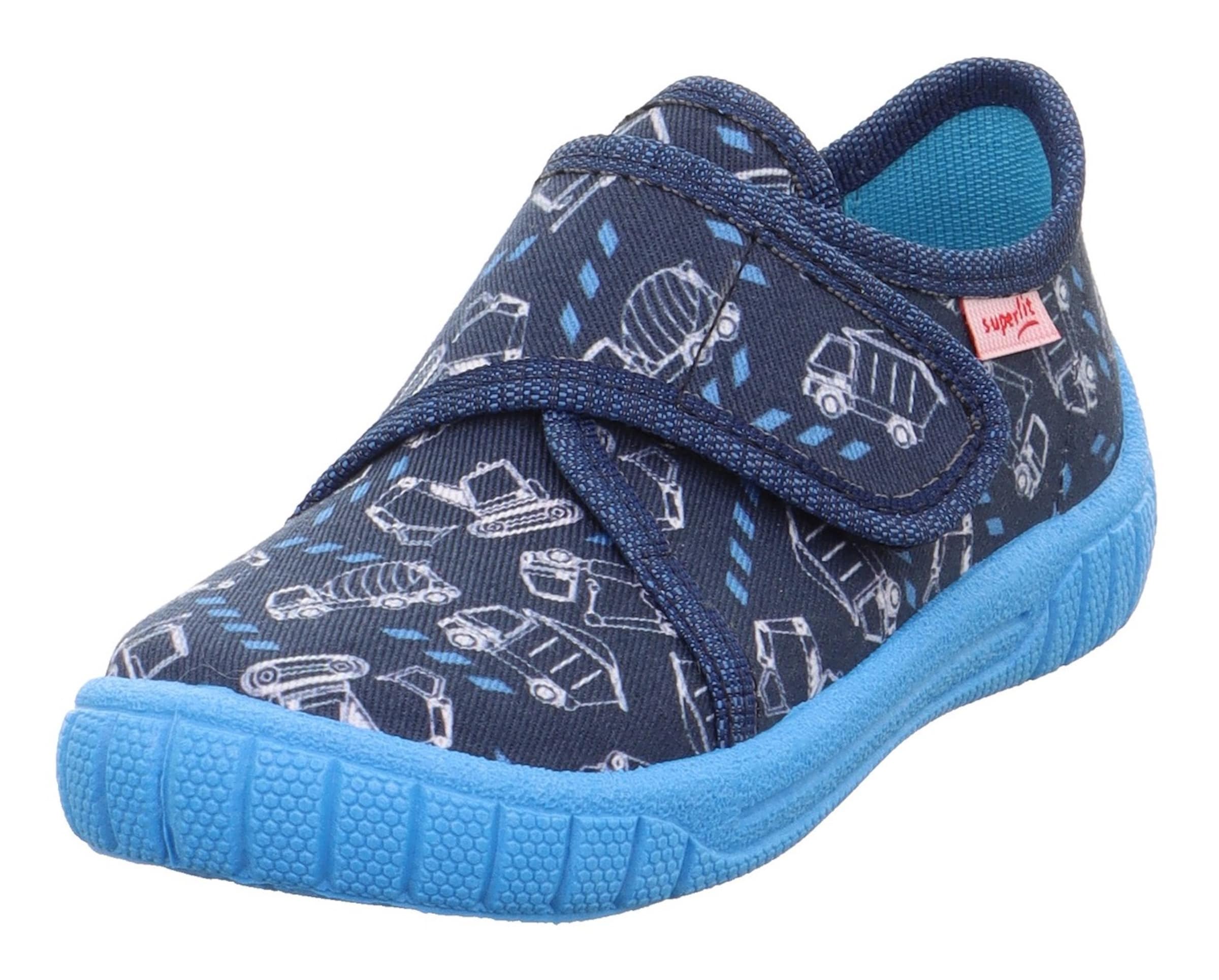 SUPERFIT Hausschuh 'Bill' in Blau: Vorderseite