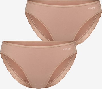 Slip ' Blue GO Blush ' SLOGGI en beige : devant