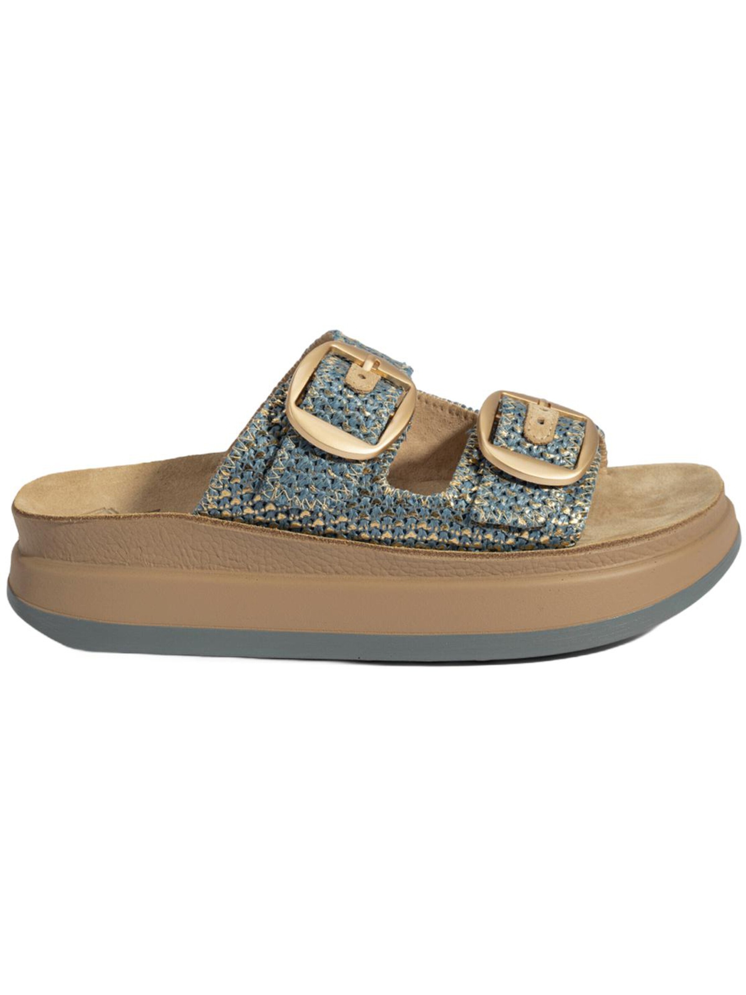 Desa - Zapatillas de casa 'Keilrutschen' en azul