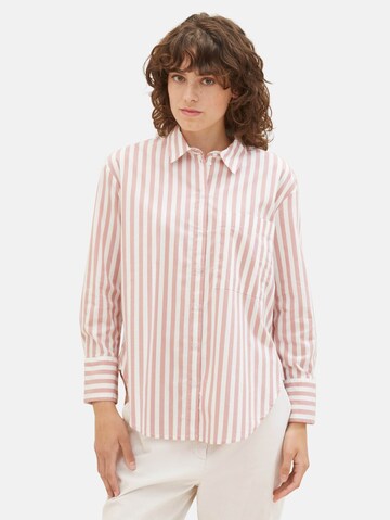 TOM TAILOR Bluse in Pink: predná strana