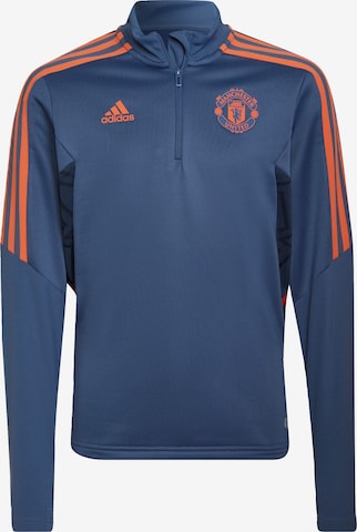 ADIDAS PERFORMANCE Athletic Jacket 'Manchester United Condivo 22' in Blue: front