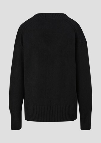 QS Pullover in Schwarz