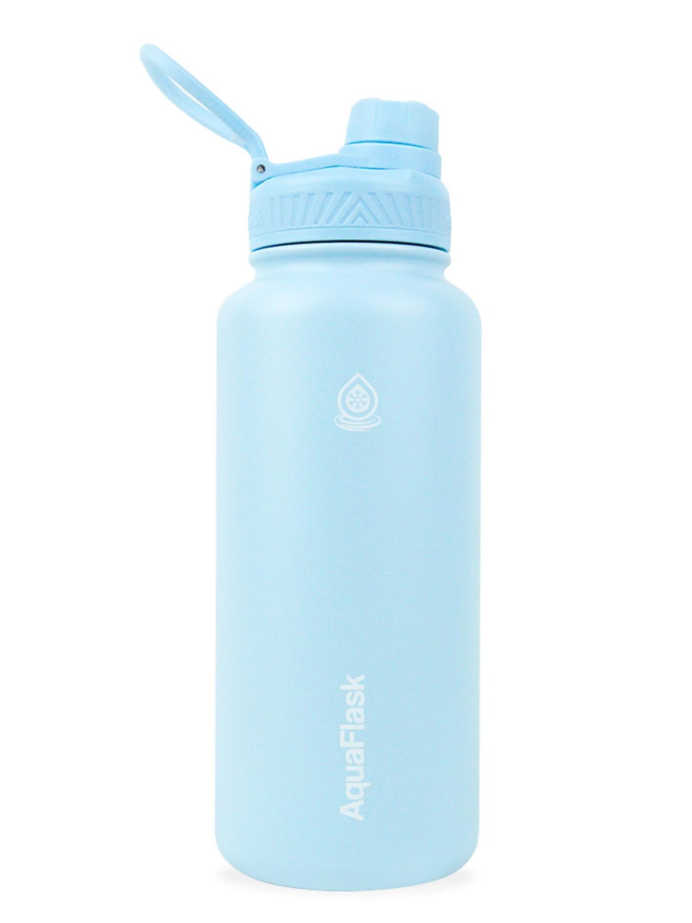 AquaFlask Láhev na vodu 'AquaFlask Termoláhev REGULAR 946 ml LEMON SLUSH' – modrá: přední strana