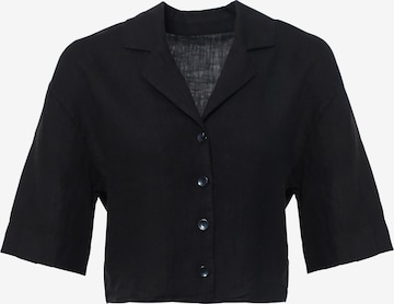 FRESHLIONS Bluse 'Lena' in Schwarz: Vorderseite