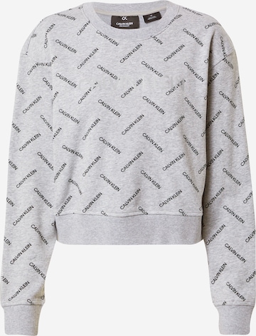 Calvin Klein Performance Sportief sweatshirt in Grijs: voorkant