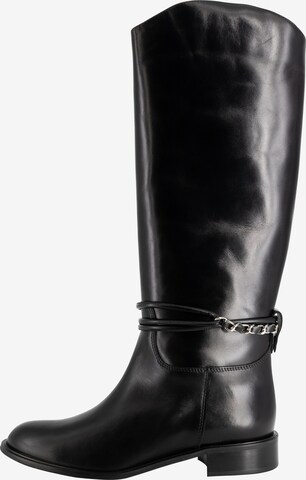 Bottes faina en noir : devant