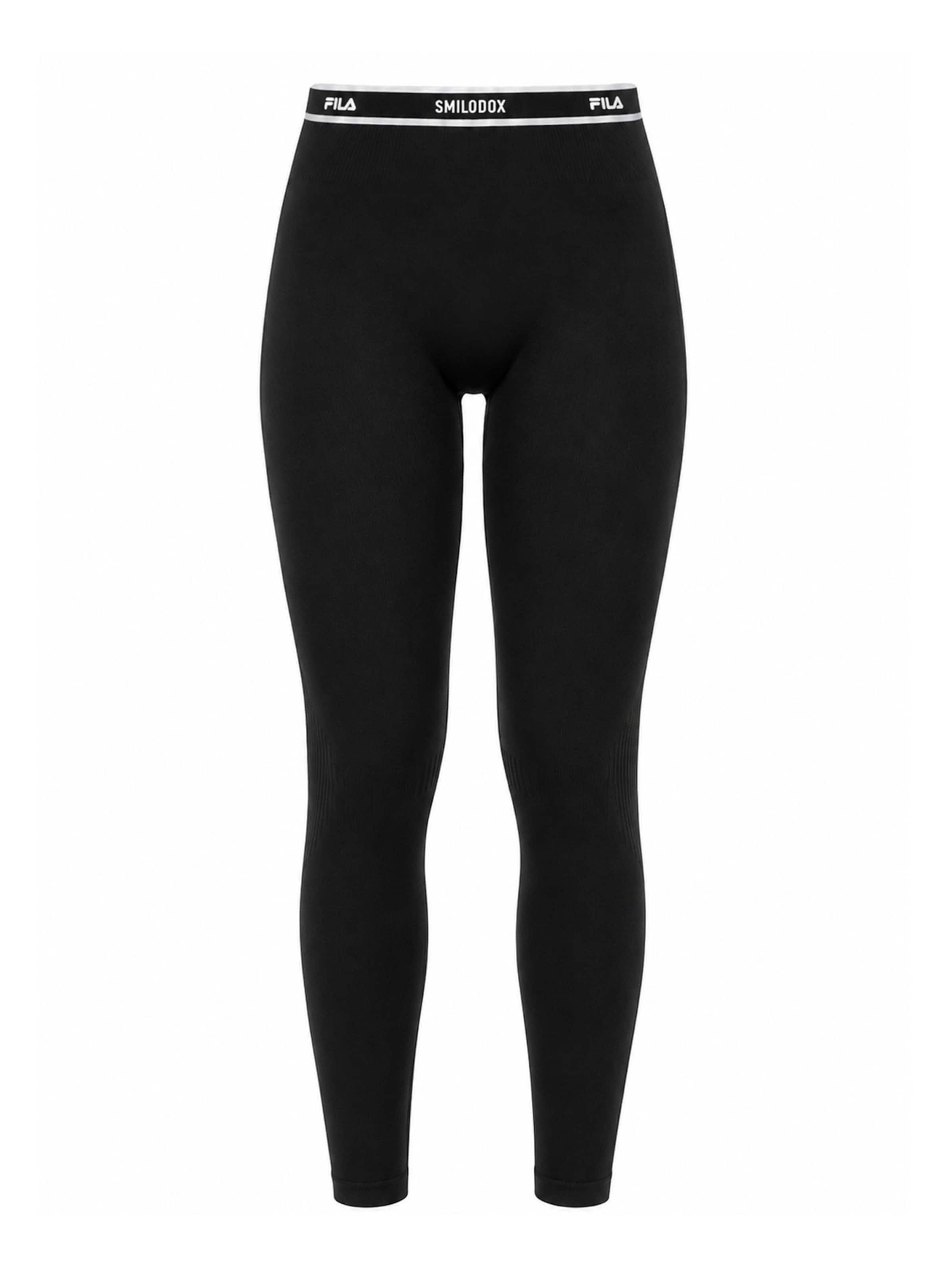 Coupe slim Leggings 'Noli' Smilodox en noir : devant