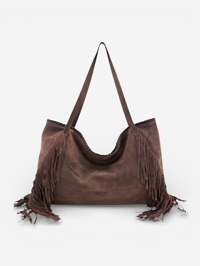 Cheval Firenze Sac bandoulière 'Camelia' en brun foncé, Vue avec produit