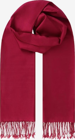 SILK & CASHMERE Scarf in Red: front