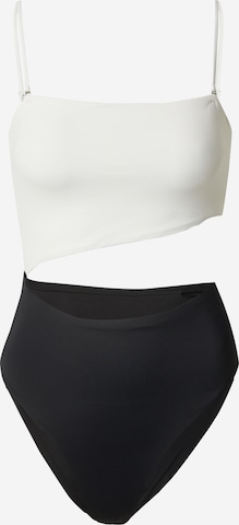 juoda EDITED Bandeau Maudymosi kostiumėlis 'Miranda': priekis