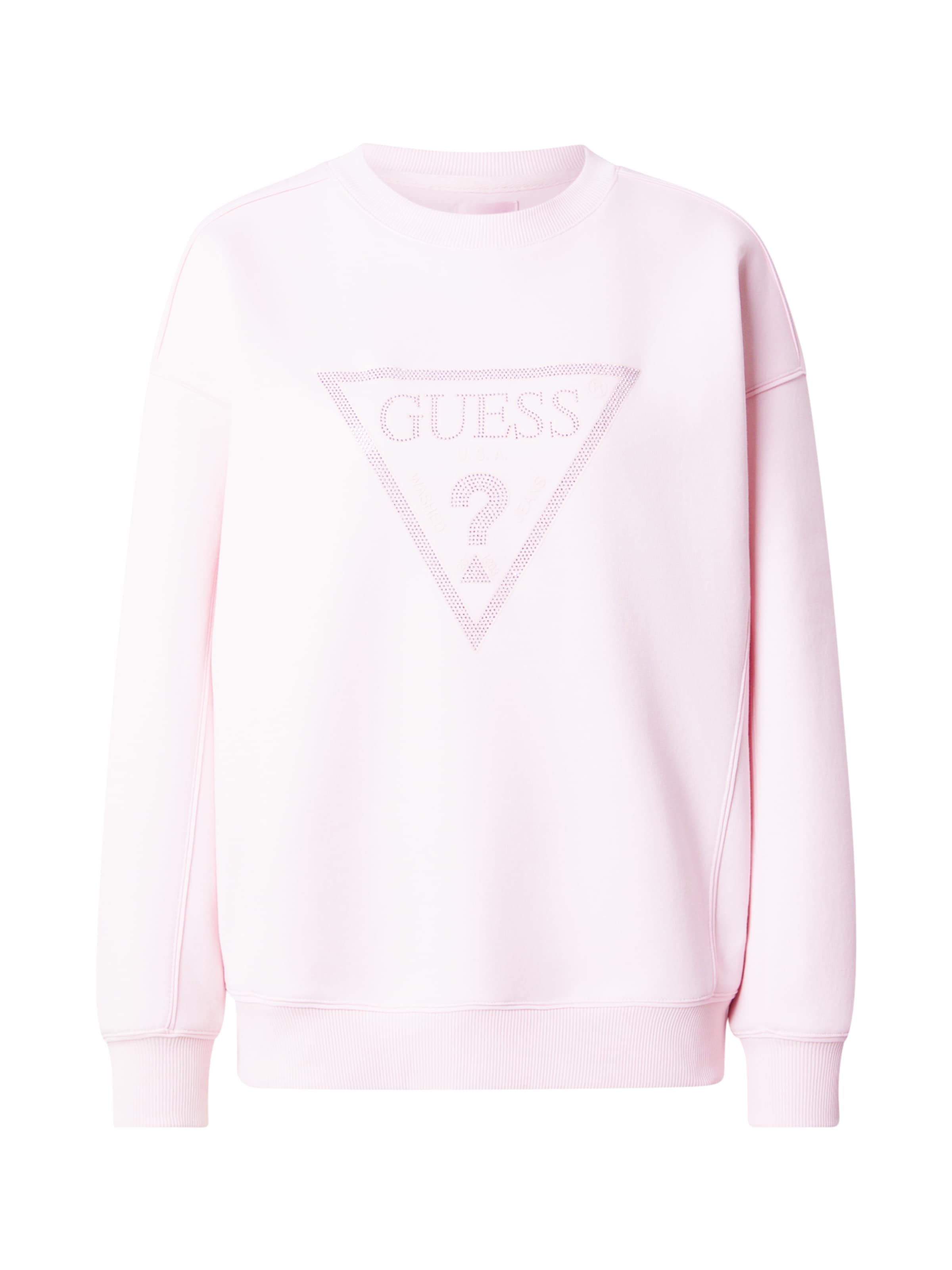 GUESS Μπλούζα φούτερ σε ροζ: μπροστά