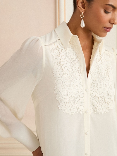 love & roses Bluse in ecru, Produktansicht