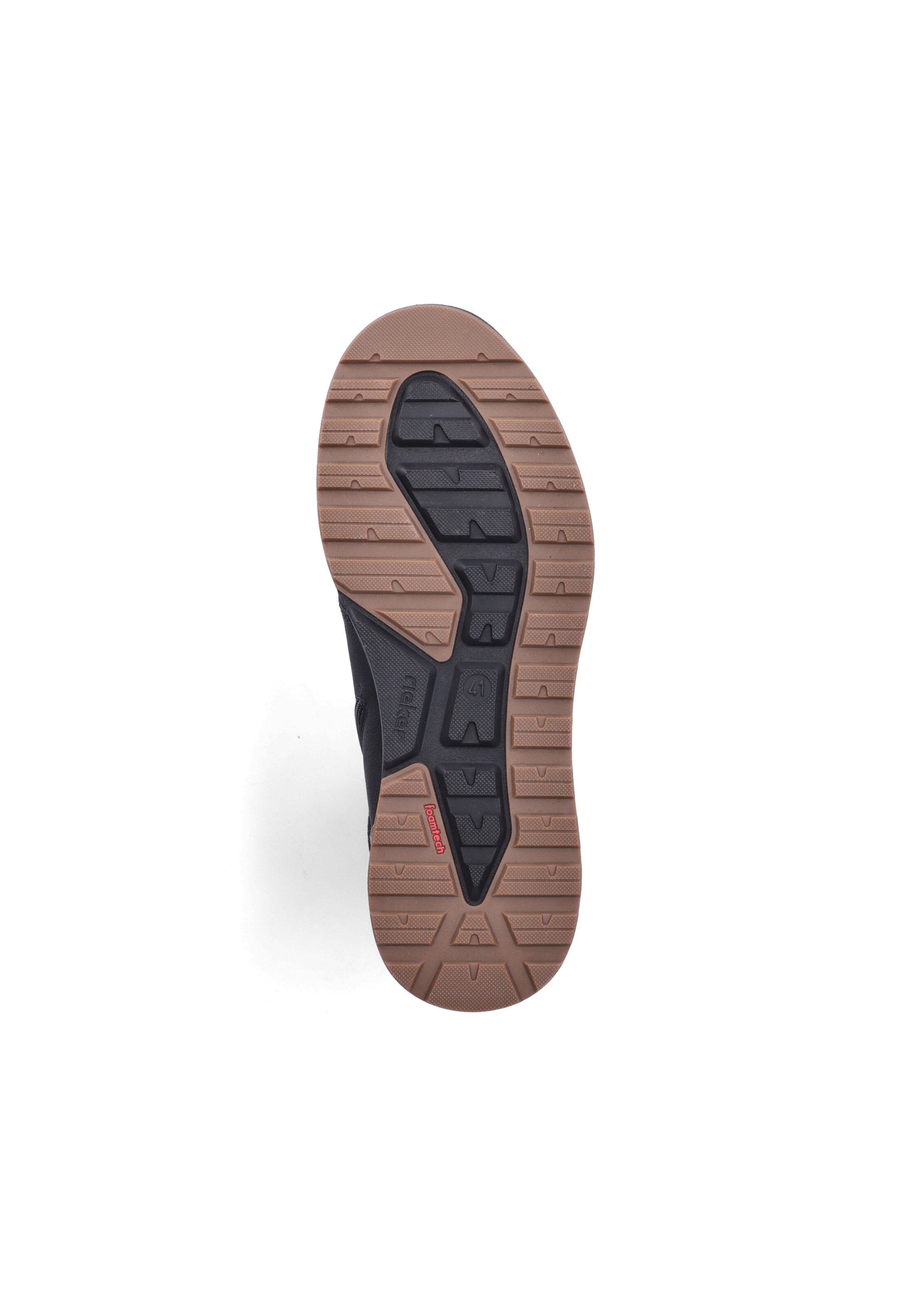 Chaussure à lacets Rieker en noir