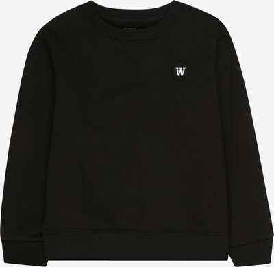WOOD WOOD Sweatshirt 'Rod' i svart / vit, Produktvy