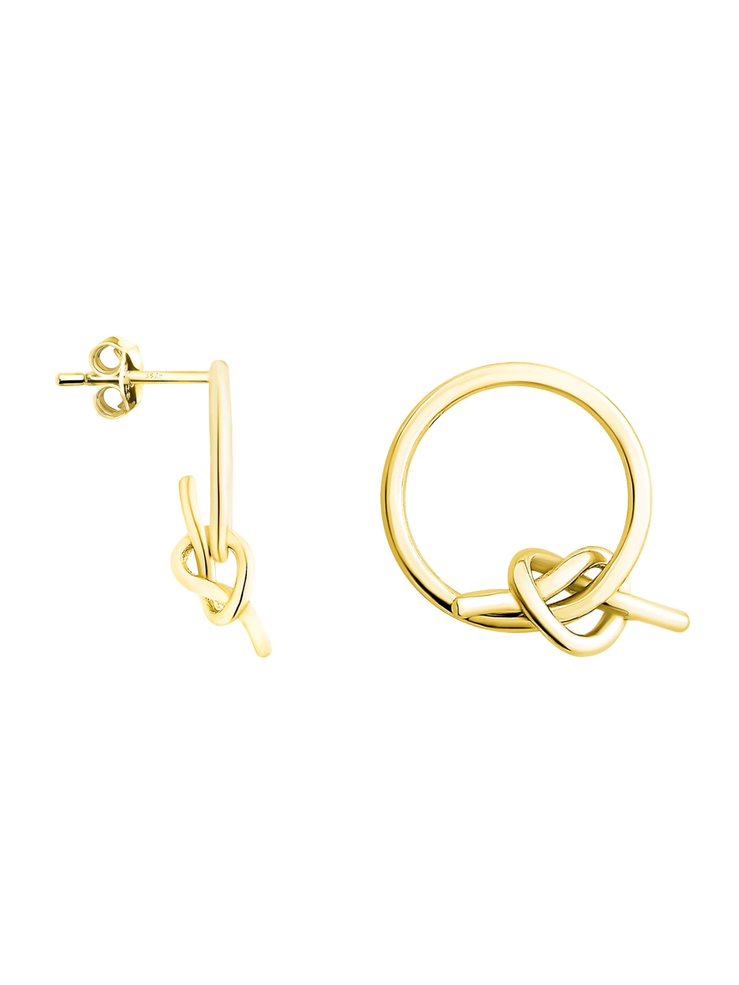 Sofia Milani Ohrringe 'Heart'‌‌‌‌‌ in Gold: Vorderseite