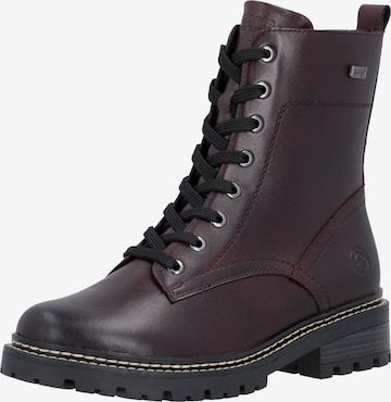 Bottines à lacets REMONTE en rouge : devant
