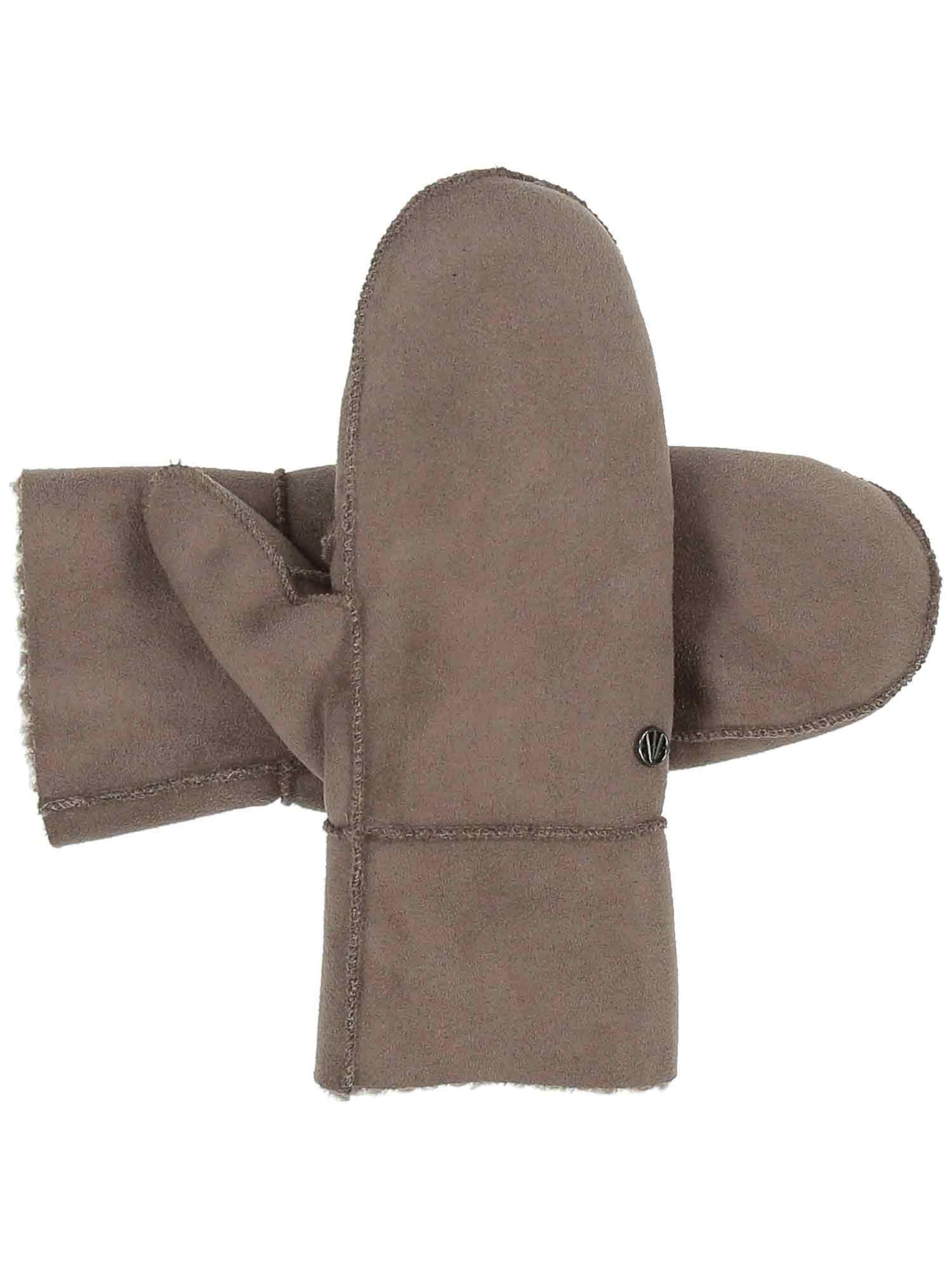 LOEVENICH Mittens in Grey: front