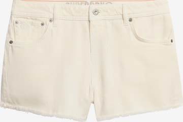 Superdry Broek in Wit: voorkant