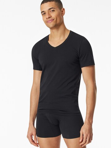 SCHIESSER Shirt ' Premium Cotton ' in Black