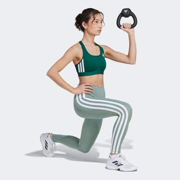 Skinny Pantalon de sport 'Optime Essentials' ADIDAS PERFORMANCE en vert