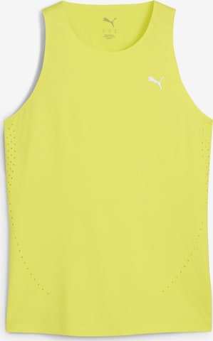PUMA Sports top 'Run Cloudspun' in Yellow: front