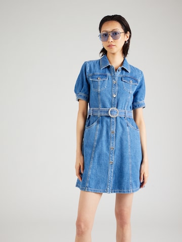 Liu Jo Shirt Dress in Blue: front