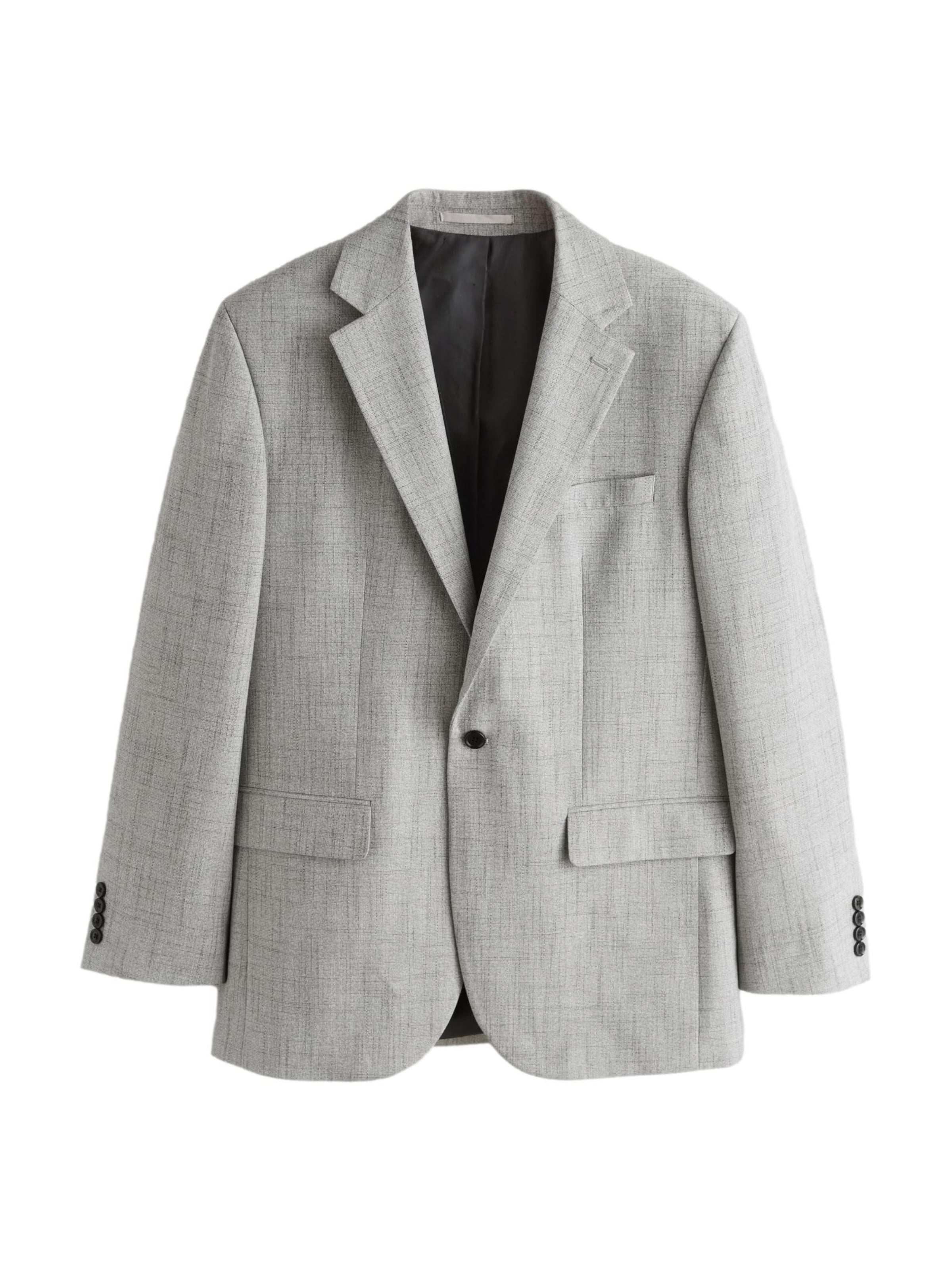 Next Regular fit Business blazer in Grey: front