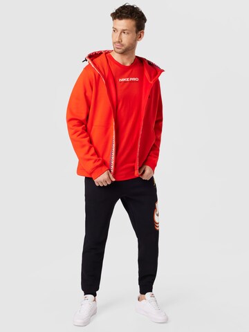 NIKE Sportsweatvest in Rood