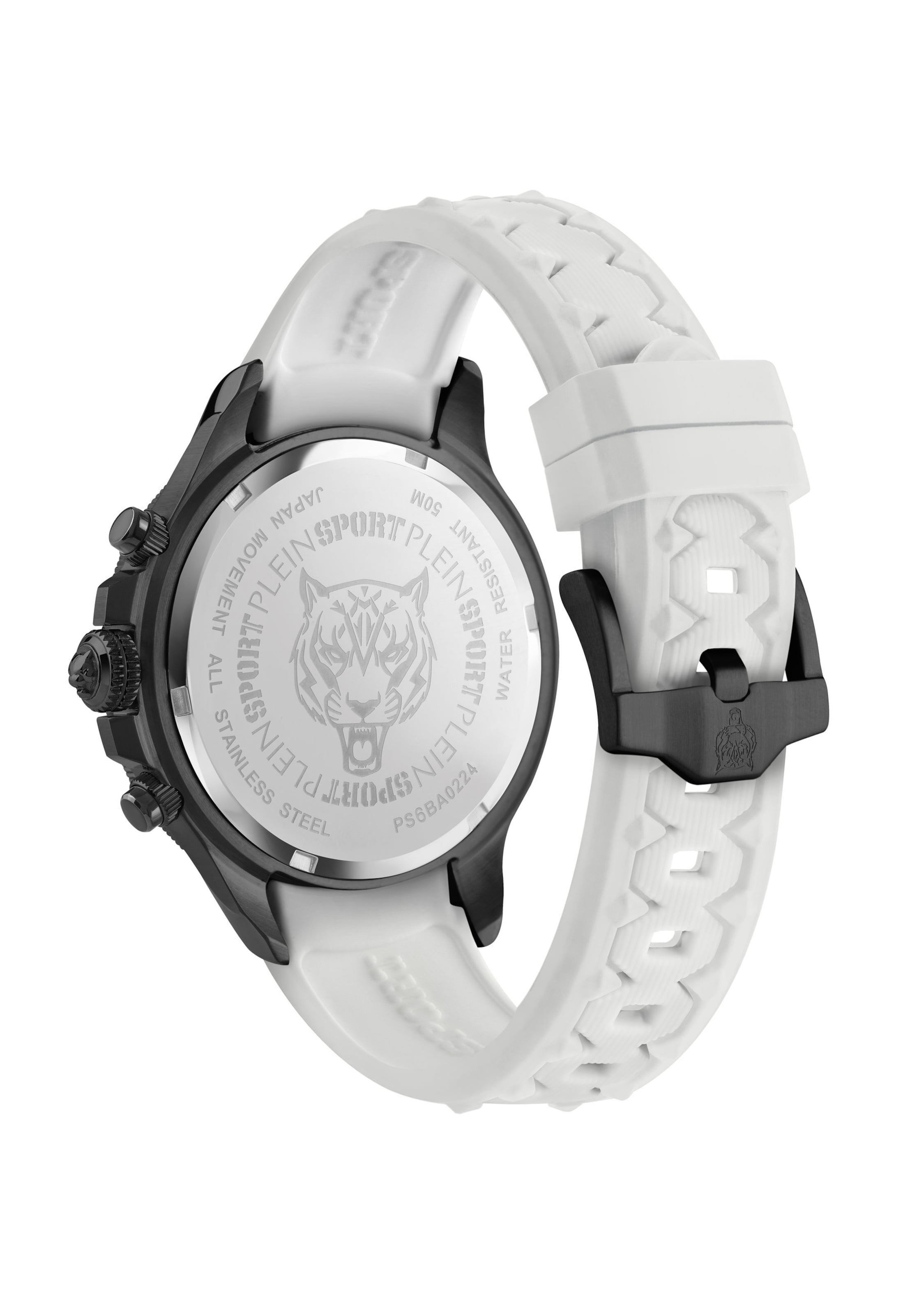 Plein Sport Analogt ur 'Warrior Tech' i hvid