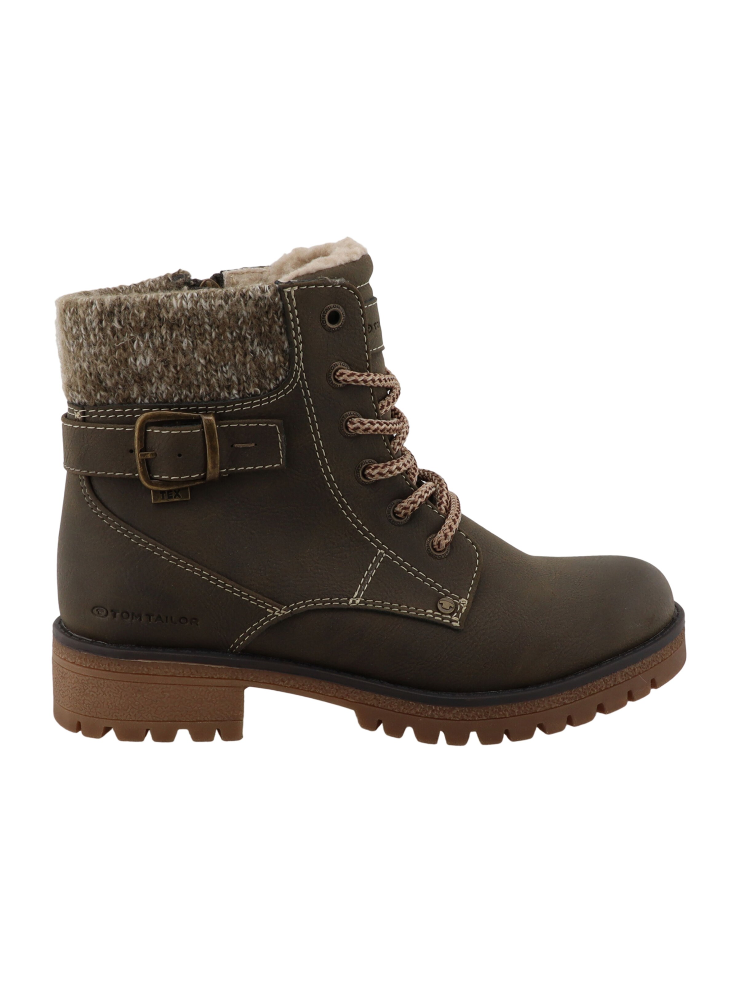 Bottines à lacets TOM TAILOR en vert